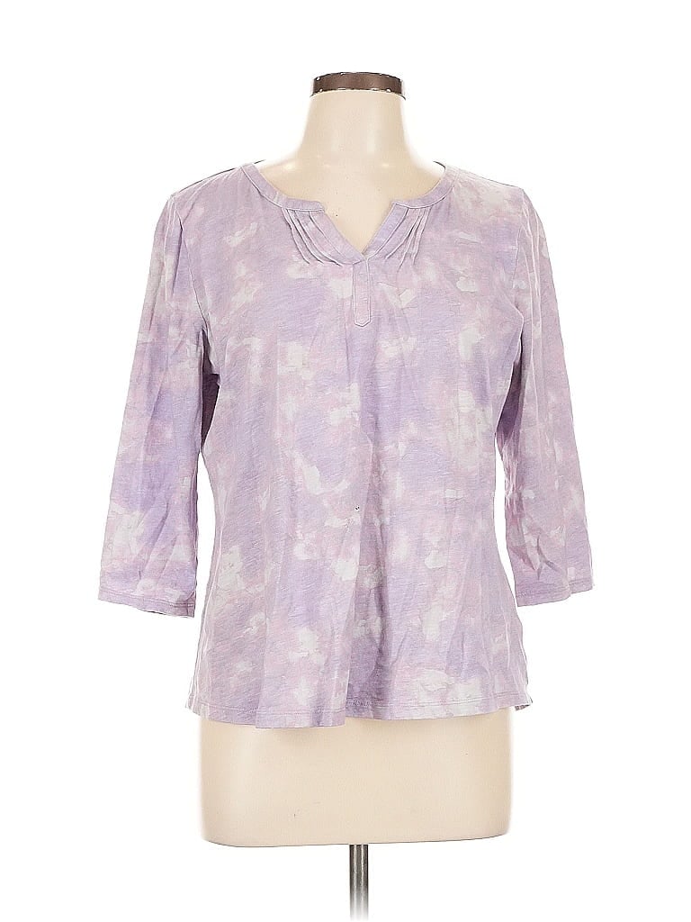 Click to view more detailed imagery on our partner's website Pre-owned L.l.bean 3/4 Sleeve Blouse In Pink