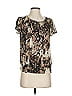 Apt. 9 100% Polyester Brown Short Sleeve Blouse Size S (petite) - photo 1