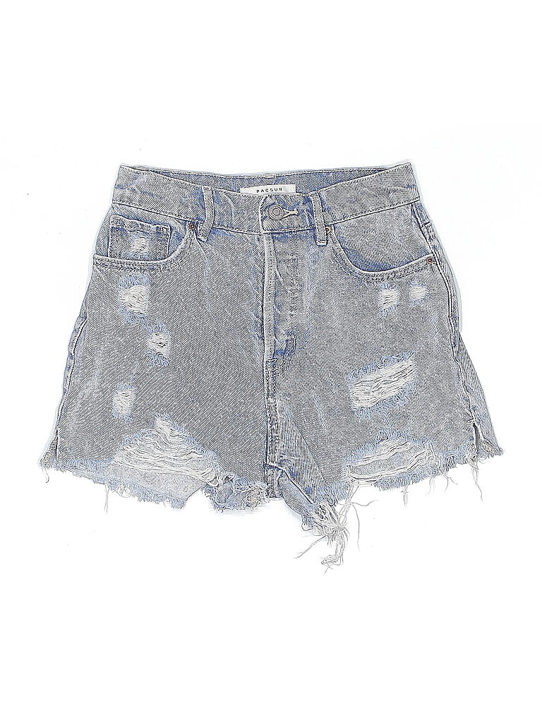 Click to view more detailed imagery on our partner's website Pre-owned Pacsun Denim Shorts In Silver