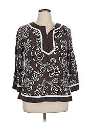 Jm Collection 3/4 Sleeve Blouse