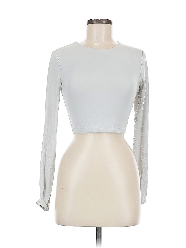 Click to view more detailed imagery on our partner's website Pre-owned Zara 3/4 Sleeve T-shirt In Gray