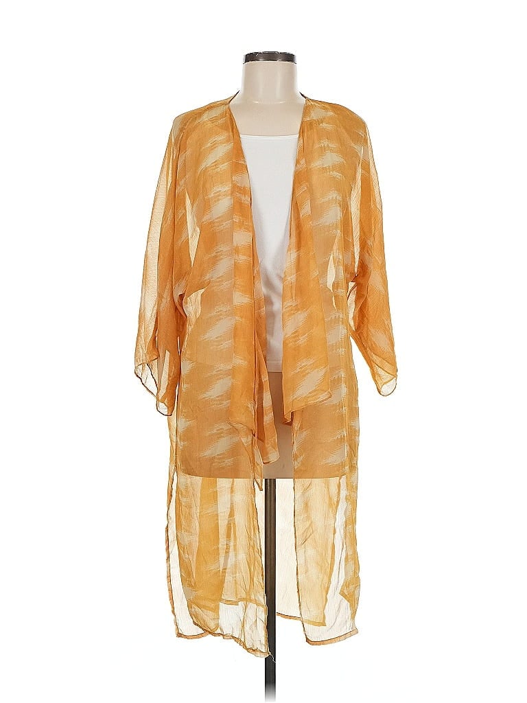 Pre-owned Sonoma Goods For Life Kimono In Yellow