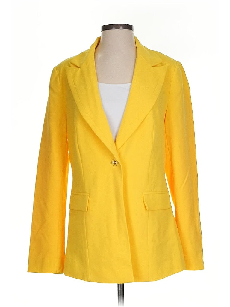 Click to view more detailed imagery on our partner's website Pre-owned New York And Company Blazer Jacket In Yellow