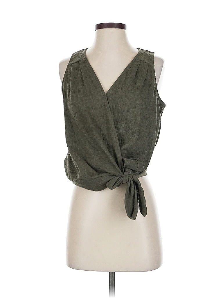 Pre-owned Universal Thread Sleeveless Blouse In Green