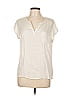Repeat Cashmere 100% Polyester Ivory Short Sleeve Blouse Size EU 40 / US 10 - photo 1
