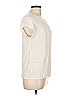Repeat Cashmere 100% Polyester Ivory Short Sleeve Blouse Size EU 40 / US 10 - photo 4