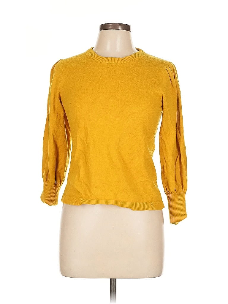 M MAGASCHONI Pre-owned Cardigan Sweater In Yellow