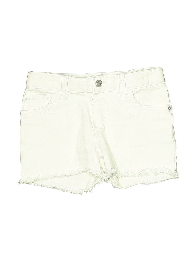 Pre-owned Cat & Jack Kids' Denim Shorts In White