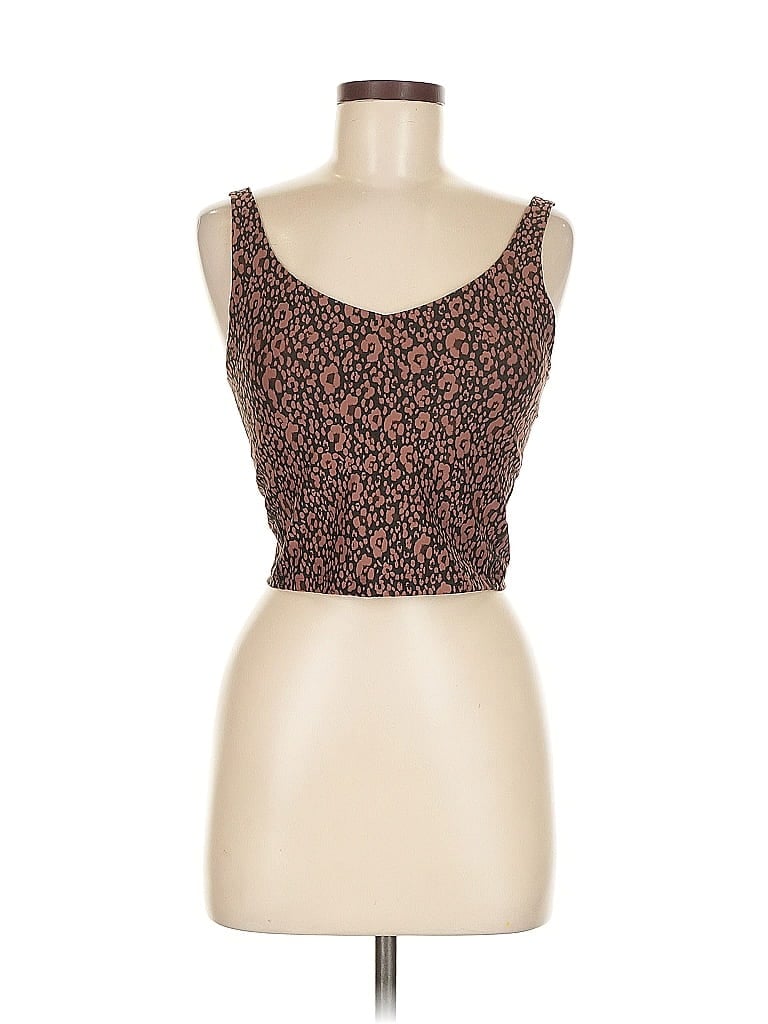Pre-owned Old Navy Tank Top Brown Strapless Neckline Tops