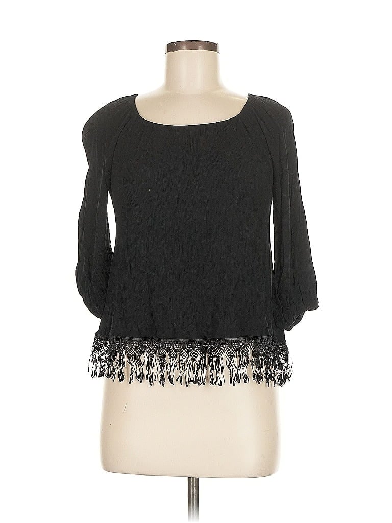 Click to view more detailed imagery on our partner's website Pre-owned Papermoon 3/4 Sleeve Blouse In Black