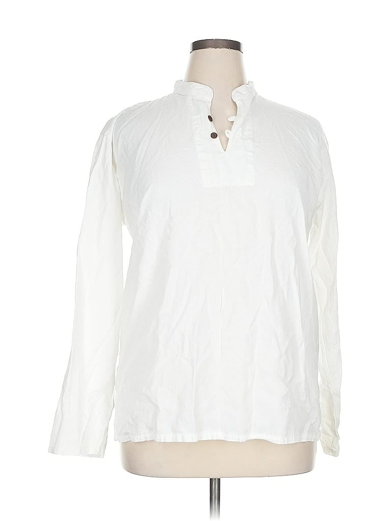 ASSORTED BRANDS Pre-owned Long Sleeve Blouse In White