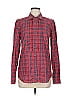 J.Crew 100% Cotton Plaid Red Long Sleeve Button-Down Shirt Size 6 - photo 1