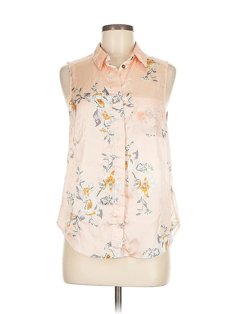 Pre-owned H&m Sleeveless Blouse In Pink