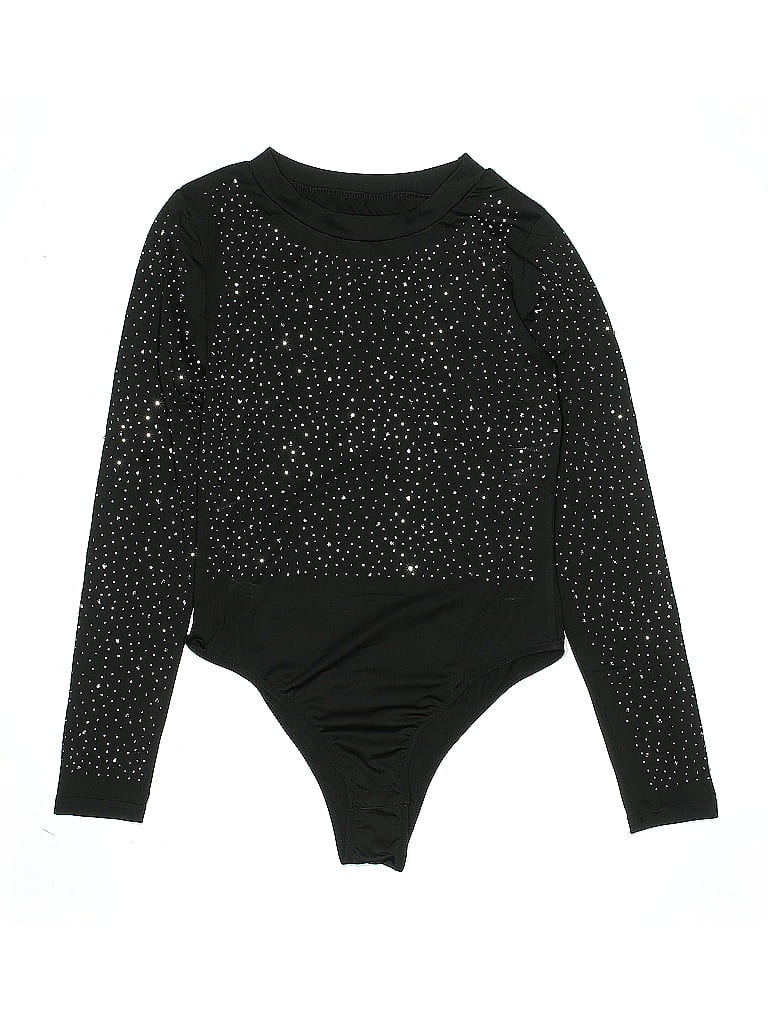 Pre-owned Unbranded Bodysuit In Black