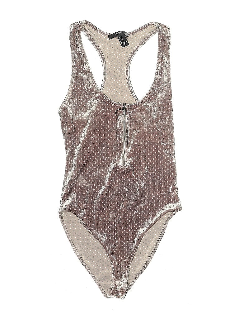 Pre-owned Forever 21 One Piece Swimsuit In Brown