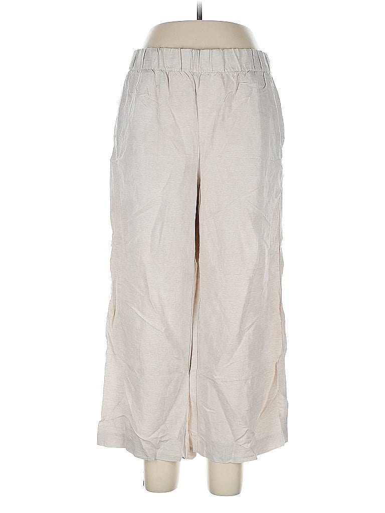 Pre-owned H&m Linen Pants In White