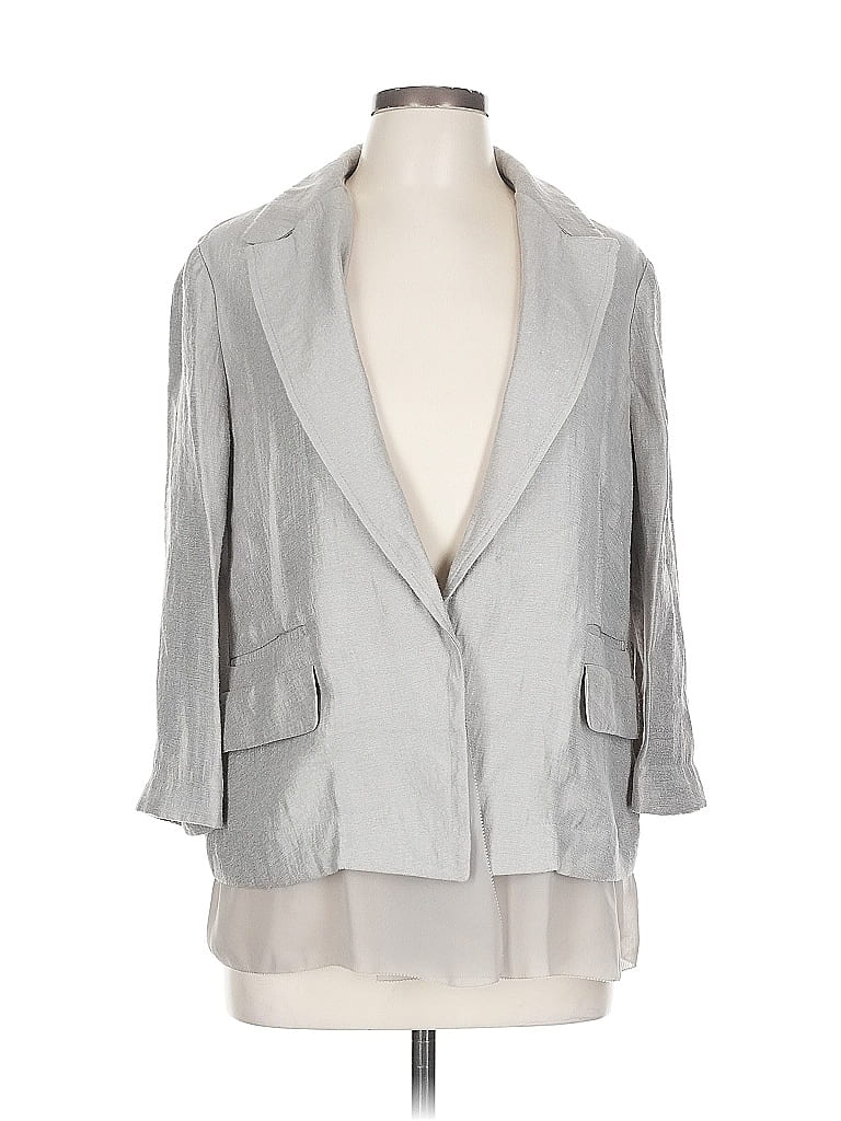 Pre-owned Simply Vera Vera Wang Blazer Jacket In Gold