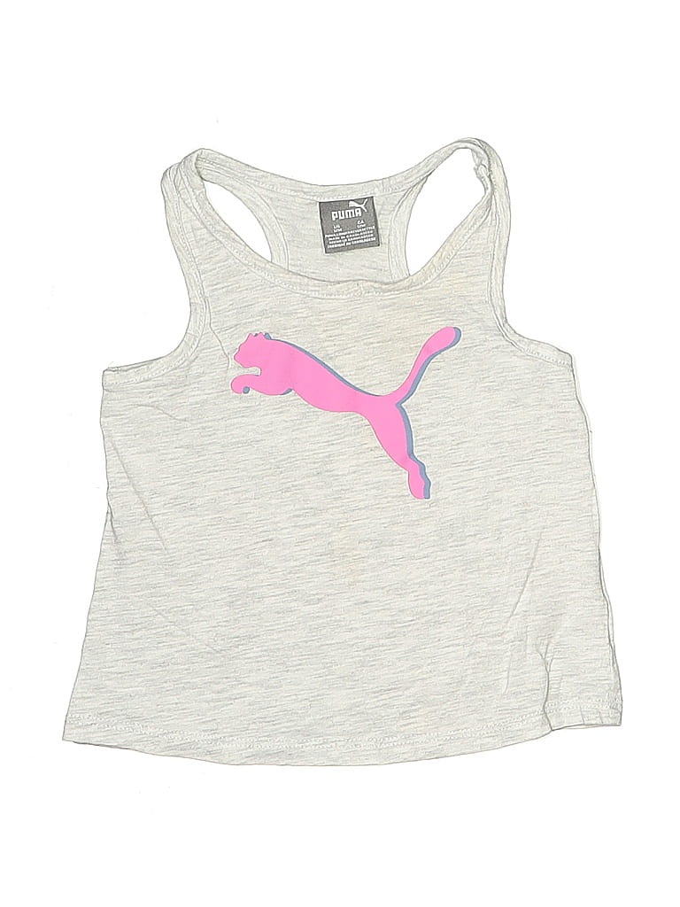 Click to view more detailed imagery on our partner's website Pre-owned Puma Babies' Tank Top Silver Halter Neckline Tops