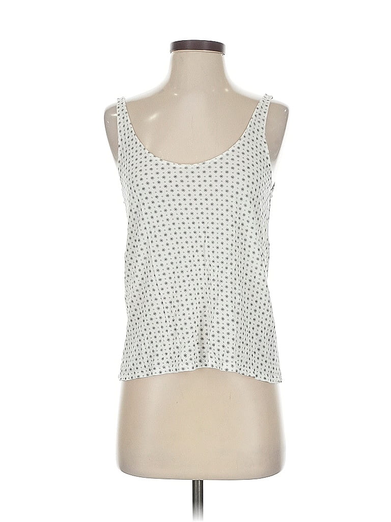 Pre-owned H&m Tank Top Ivory Sweetheart Neckline Tops In White