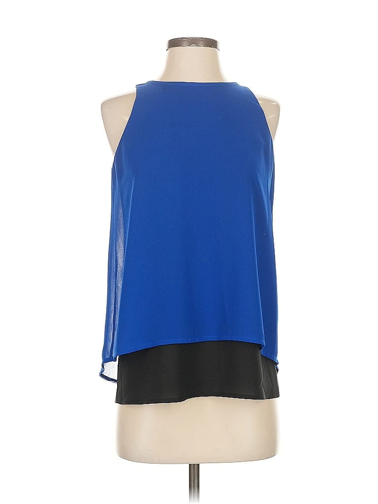 Pre-owned Calvin Klein Sleeveless Blouse In Blue
