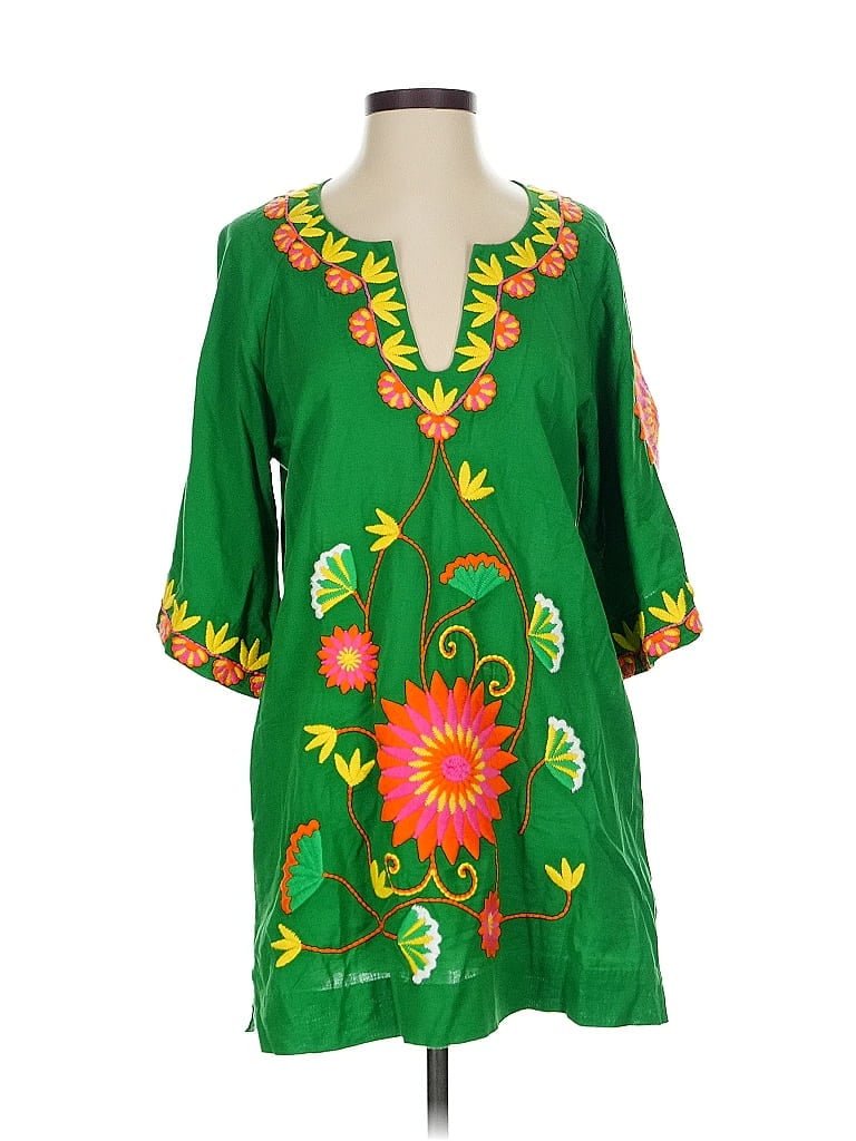 Pre-owned Frances Valentine Casual Dress In Green