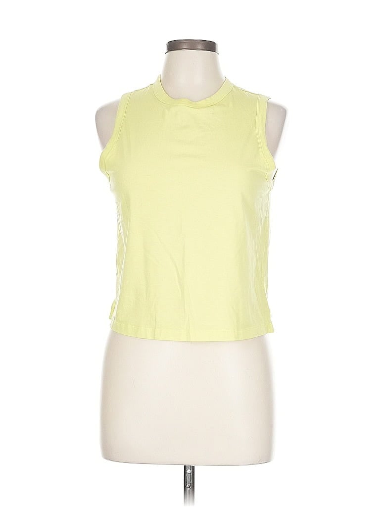 Pre-owned Lululemon Athletica Sleeveless T-shirt In Green