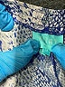 Taj 100% Silk Paisley Blue Shorts Size M - photo 3
