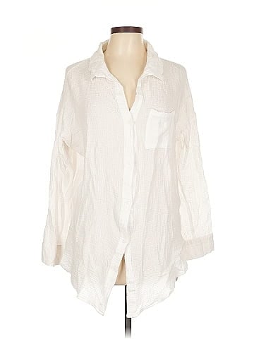Shade & Shore 3/4 Sleeve Button-Down Shirt (view 1)
