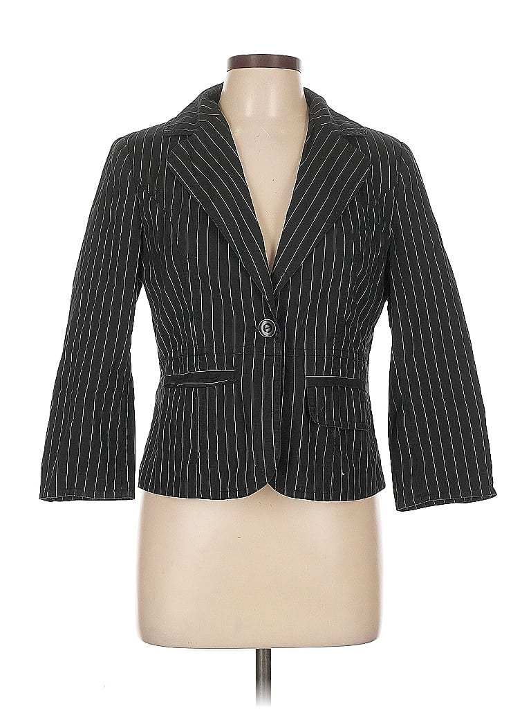 Pre-owned Rafaella Blazer Jacket In Gray