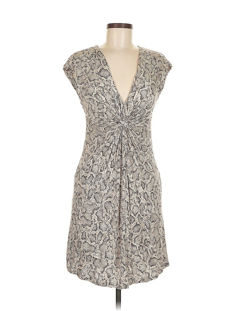 Pre-owned Velvet Casual Dress In Gray