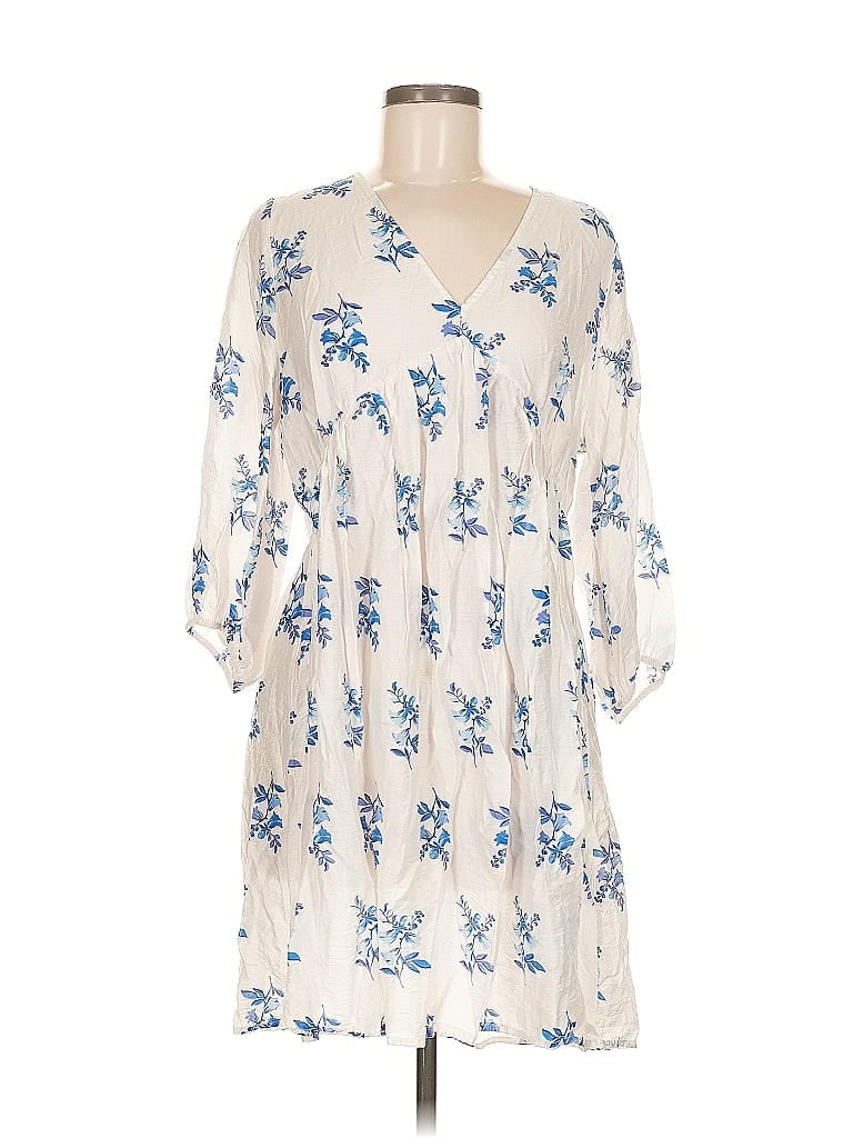 Pre-owned H&m Casual Dress In White