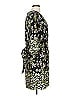 Slate & Willow 100% Rayon Print Black Green Cocktail Dress Size 12 - photo 4