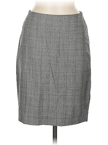 Pink Tartan Wool Skirt (view 1)