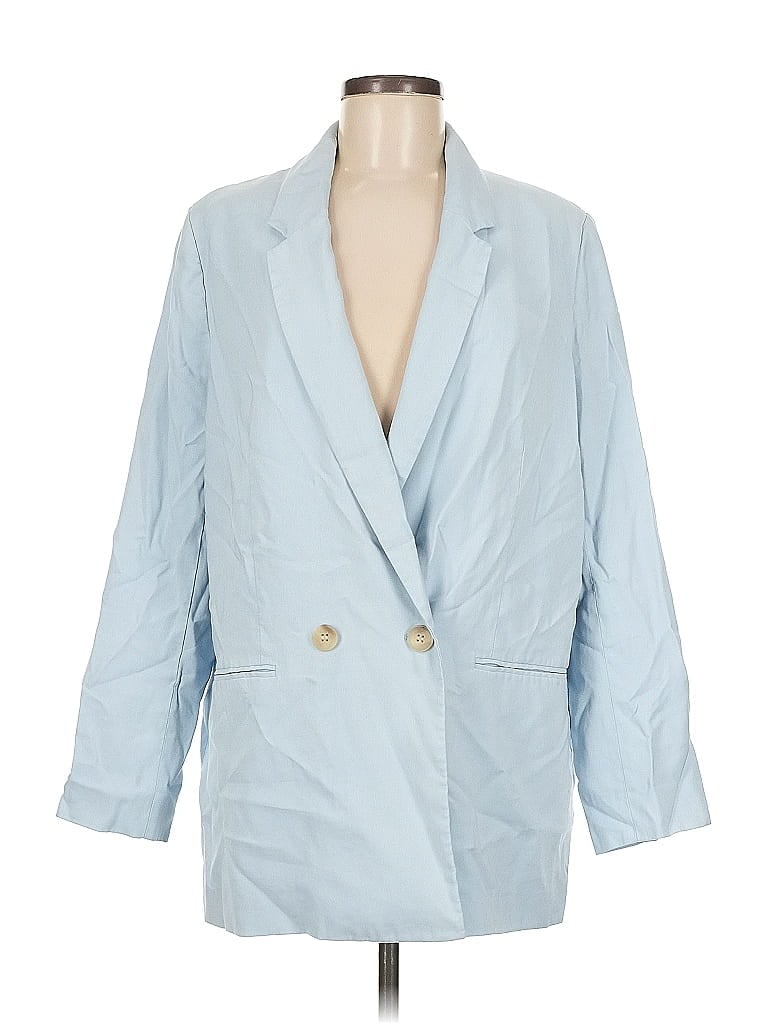 Pre-owned H&m Blazer Jacket In Blue