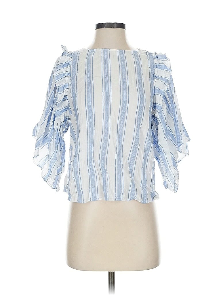 Pre-owned Vince Camuto 3/4 Sleeve Blouse In Blue