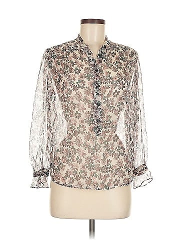 Rag & Bone Long Sleeve Silk Top (view 1)