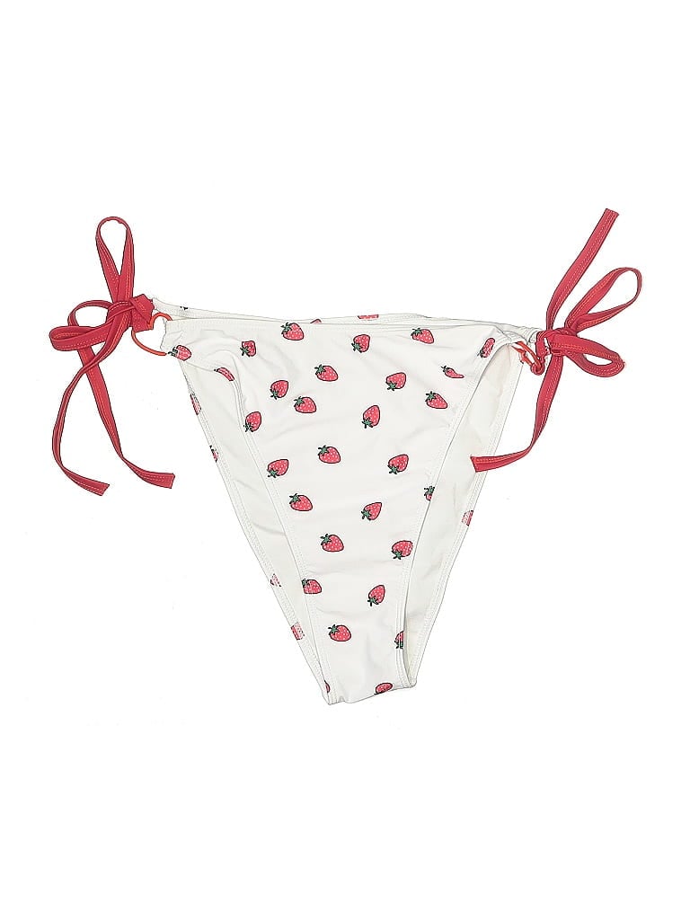 Pre-owned Unbranded Swimsuit Bottoms In White