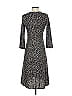 Sigrid Olsen 100% Polyester Print Gray Casual Dress Size S - photo 2