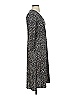 Sigrid Olsen 100% Polyester Print Gray Casual Dress Size S - photo 4