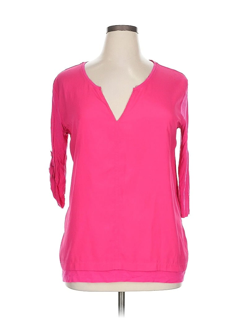 SOHO JEANS NEW YORK & COMPANY Pre-owned 3/4 Sleeve Top In Pink