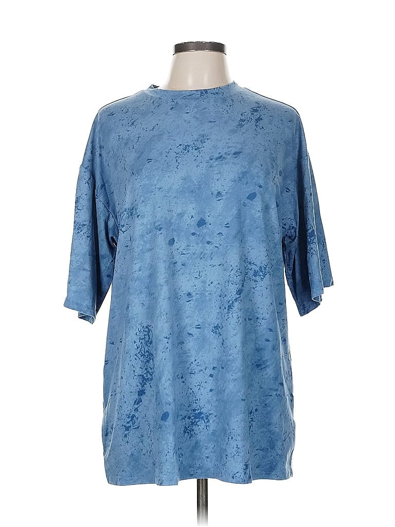 Pre-owned Fashion Nova 3/4 Sleeve T-shirt In Blue