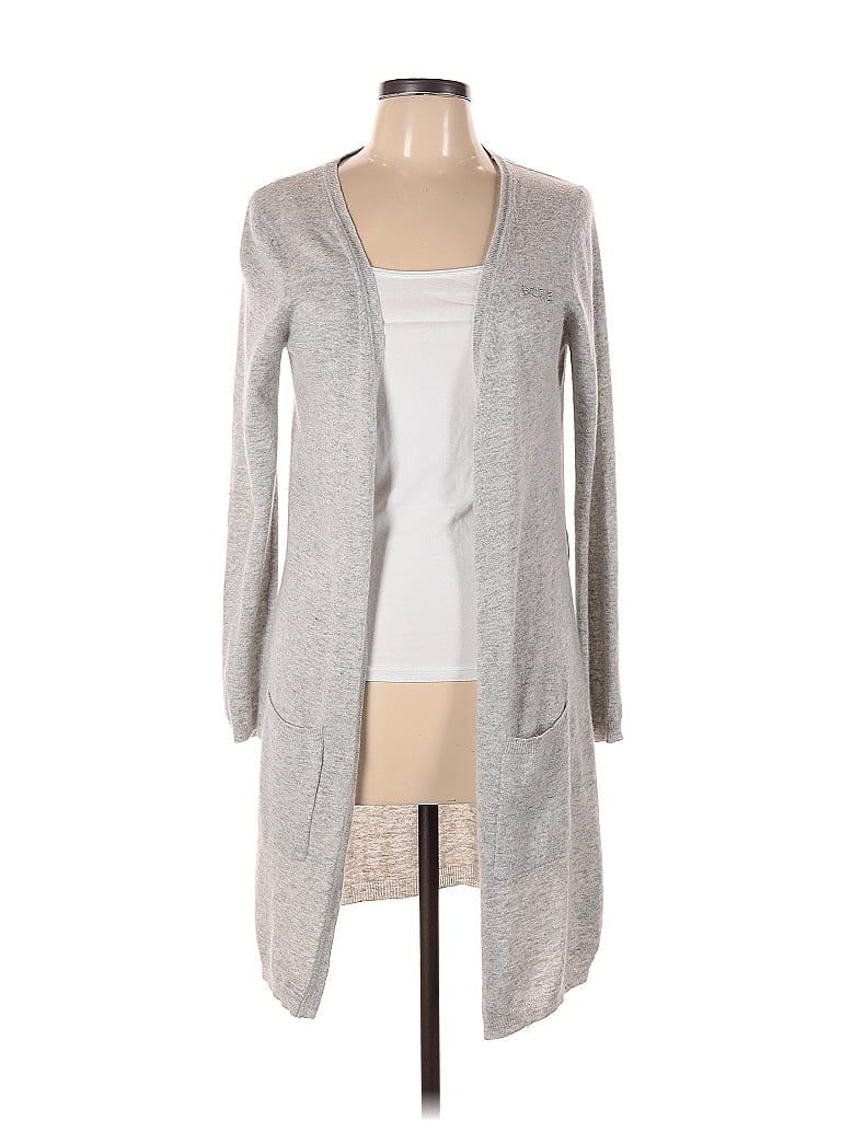 Pre-owned Bcbgmaxazria Cardigan Sweater In Gray