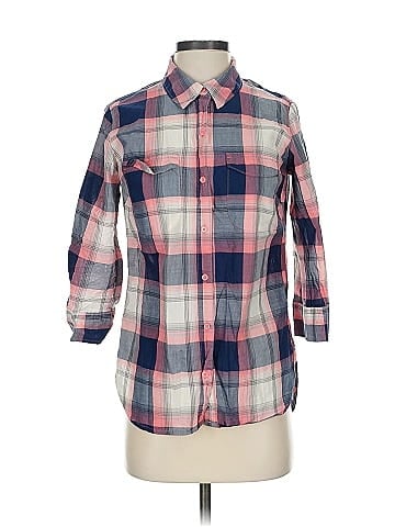 Riders by Lee 3/4 Sleeve Button-Down Shirt (view 1)