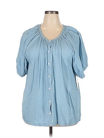 Karen Kane Short Sleeve Blouse (view 1)