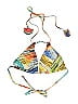 Shan Print Orange Swimsuit Top Size 10 - photo 1