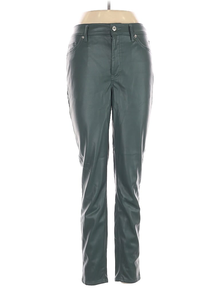 Pre-owned Express Casual Pants In Green
