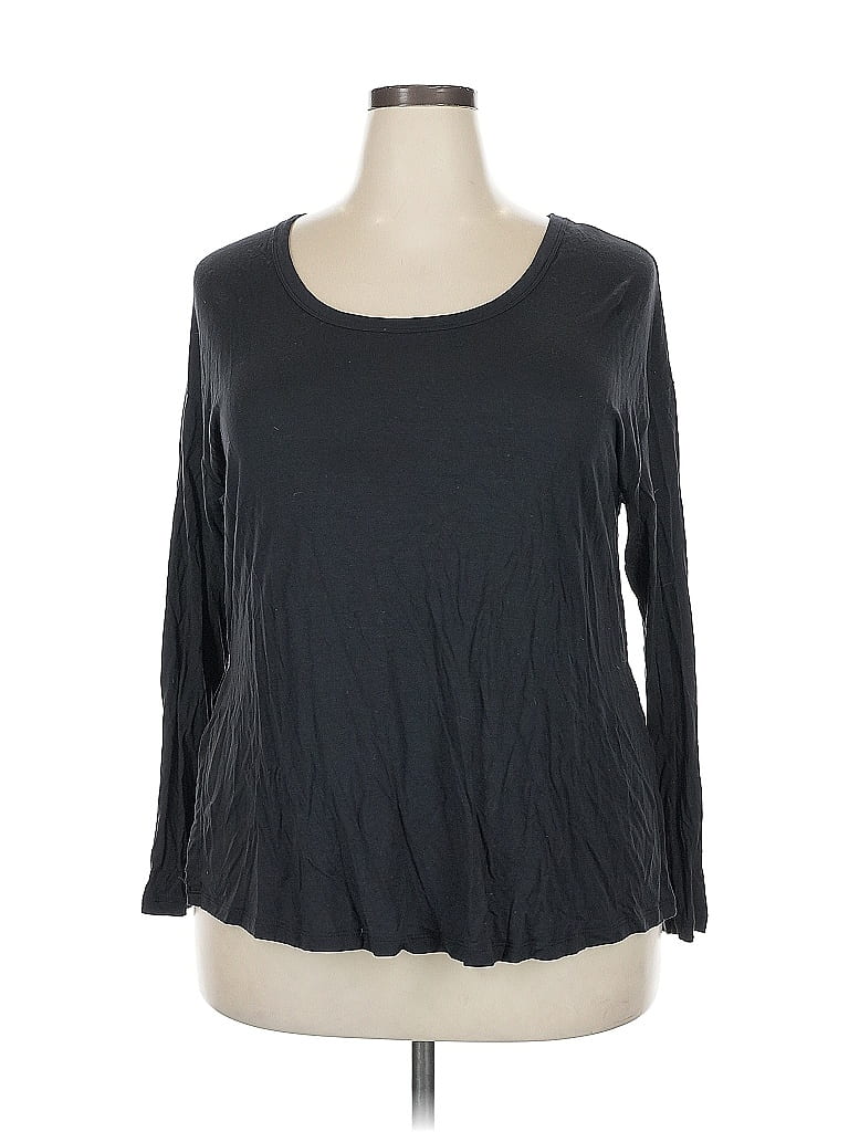 Pre-owned All In Motion 3/4 Sleeve T-shirt In Gray