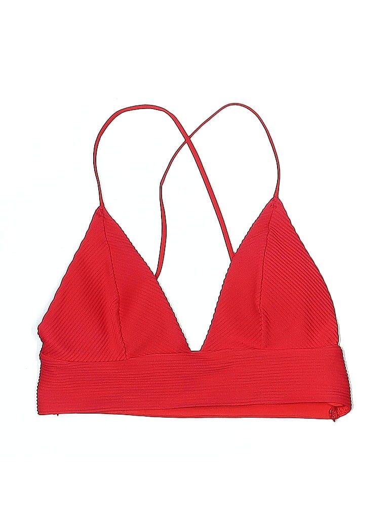 Pre-owned H&m Swimsuit Top Red Swimwear