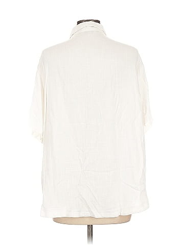 She + Sky 3/4 Sleeve Button-Down Shirt (view 2)
