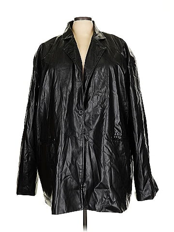 PrettyLittleThing Faux Leather Jacket (view 1)